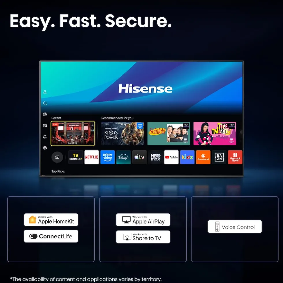 TV QLED Hisense 100E7S PRO 100" 4K 144Hz Dolby Vision IQ