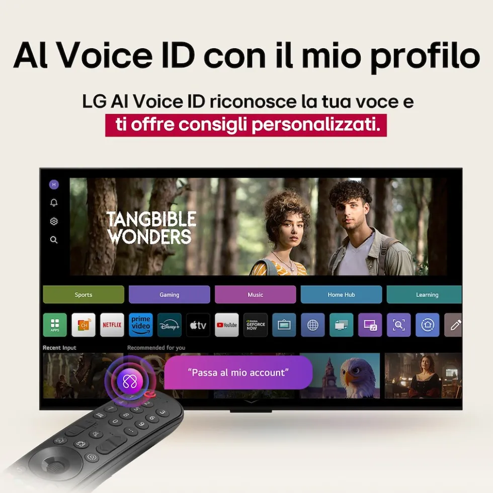 TV QNED LG 65QNED70A6A con processore Alpha7 Gen8 e Smart TV WebOS