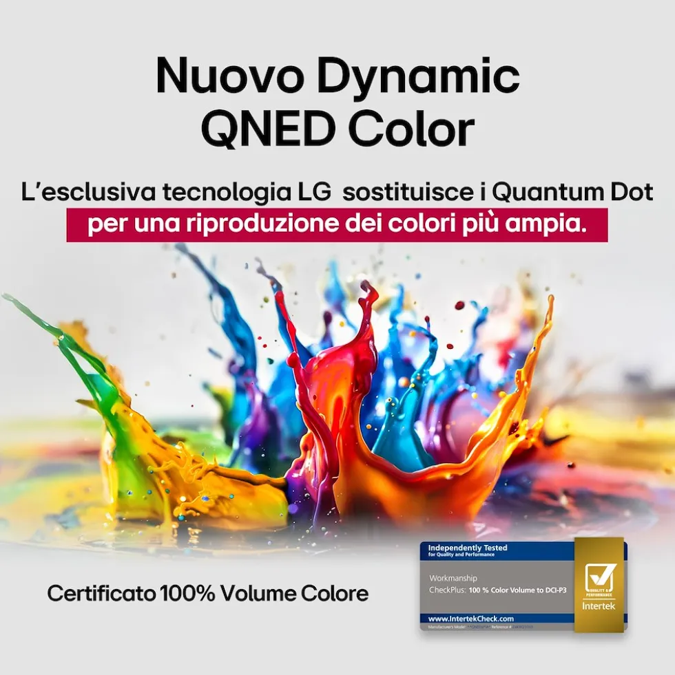 TV QNED LG 65QNED70A6A con processore Alpha7 Gen8 e Smart TV WebOS
