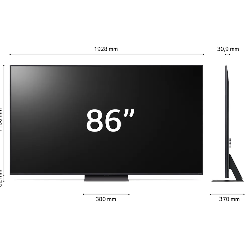 TV QNED 86 pollici LG 86QNED86T6A 4K UHD Smart TV