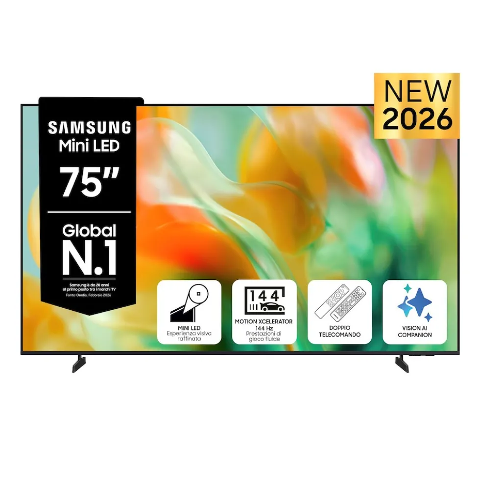 TV Samsung Mini LED 75" 4K UE75M80HAUXZT con processore NQ4 AI Gen2