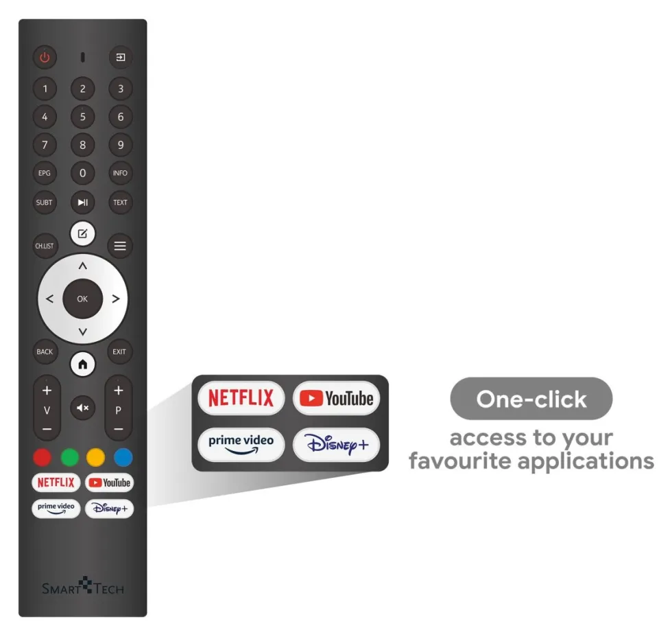 Tv Smart Tech 43FV02V Black