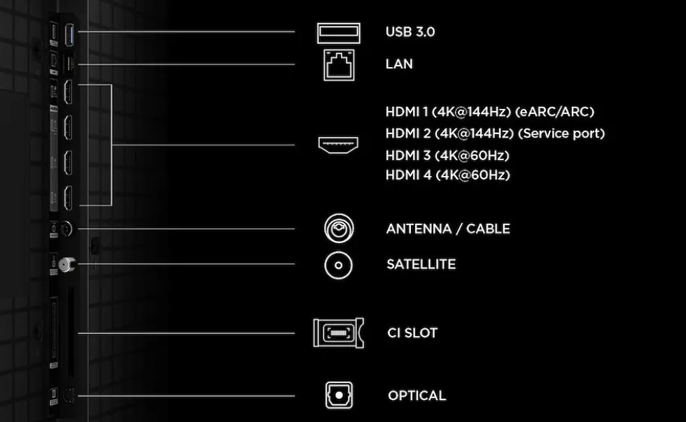 TV TCL 98P8L MiniLED 98" 4K 144Hz con Audio Onkyo