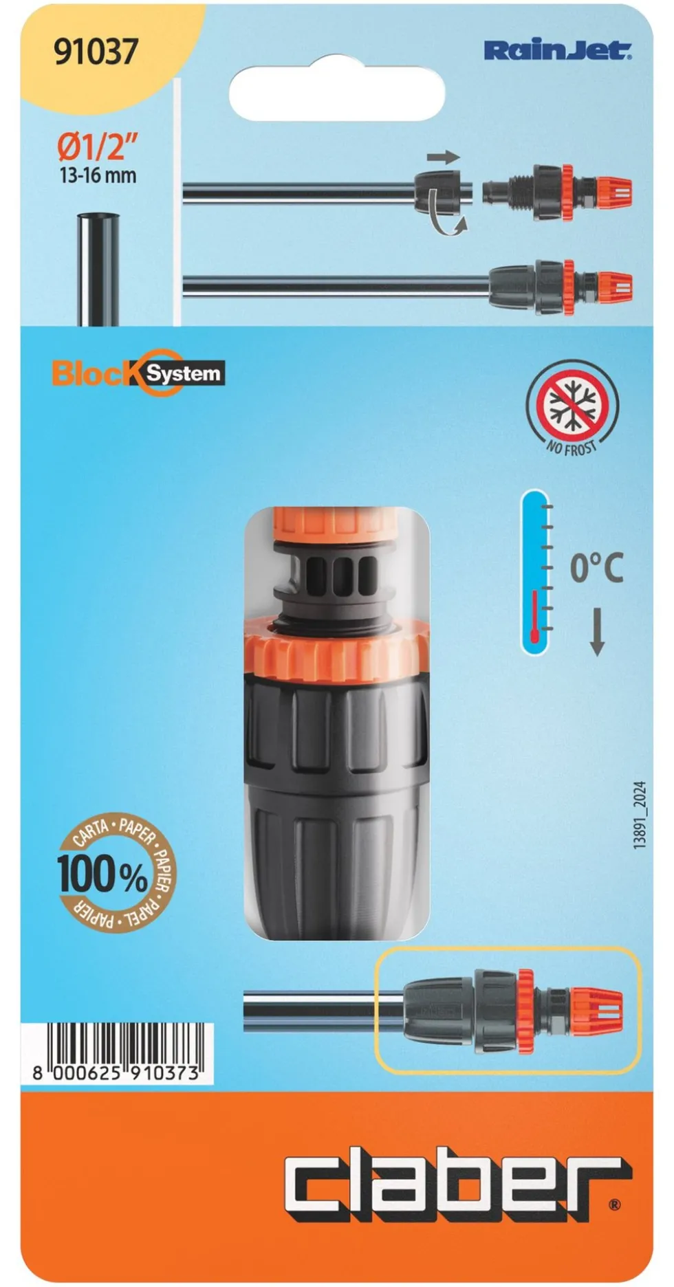 Valvola impianto irrigazione Claber 91037 RAINJET