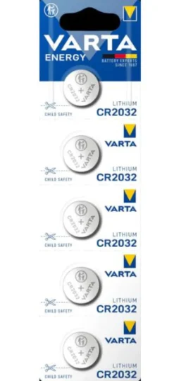 VARTA PILE A BOTTONE ENERGY CR2032 5PZ