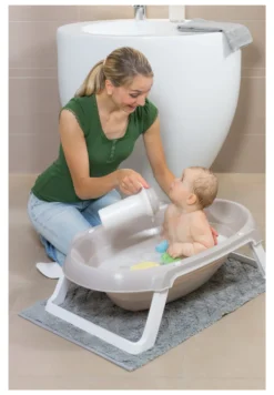 Vasca bimbo Okbaby 895 16 ONDA SLIM pieghevole Bianco