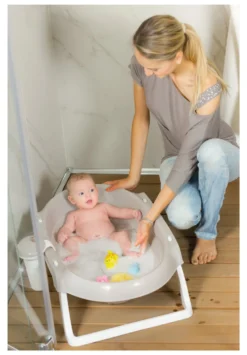 Vasca bimbo Okbaby 895 23 ONDA SLIM pieghevole Grigio