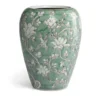 Vaso Con Finitura A Rilievo - Jade
