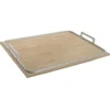 Vassoio in legno con manici in metallo 49 x 36,5 cm - Birch