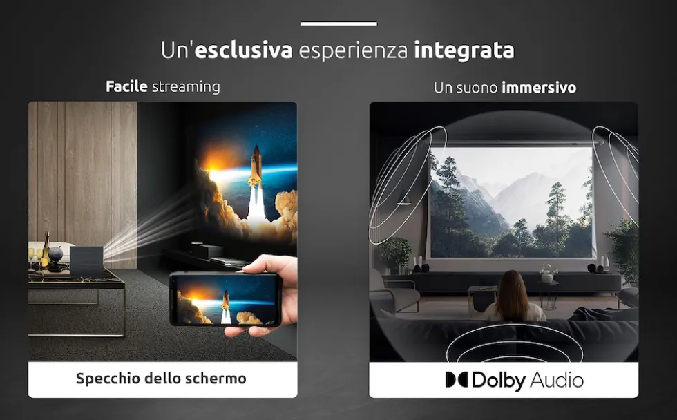 Videoproiettore STRONG MIRA1 Full HD con proiezione fino a 150"