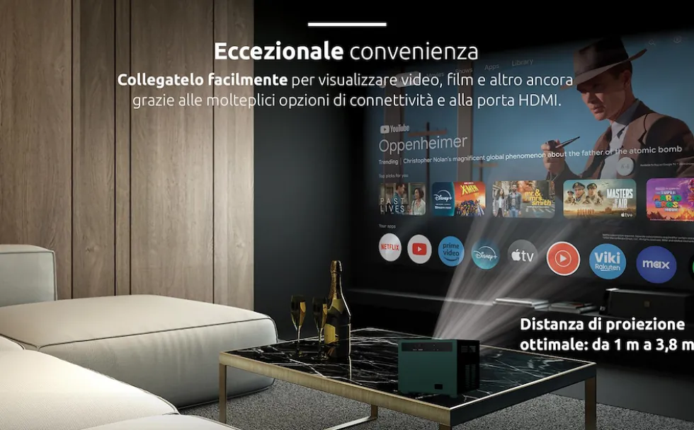 Videoproiettore STRONG MIRA1 Full HD con proiezione fino a 150"