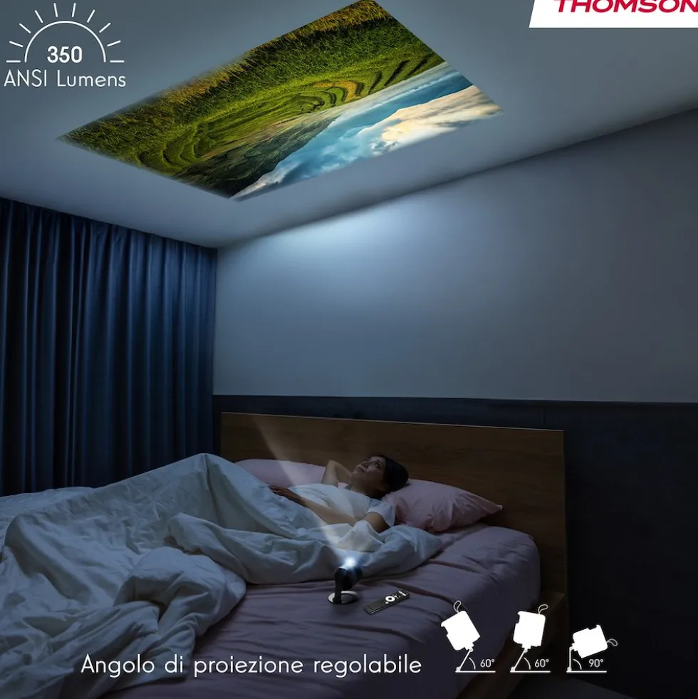 Videoproiettore Thomson PG35B smart 350 ANSI Lumen