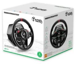Volante e pedaliera simulatore guida Thrustmaster 4460184 T128 Black