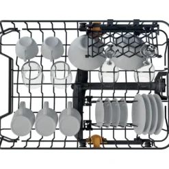 Whirlpool Lavast 45Cm 11Cop 9Pr 46Db 6Senso 3Cesto Power Clean Pro Inox