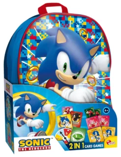 Zainetto Lisciani 104536 SONIC 2 in 1 con gicohi carte