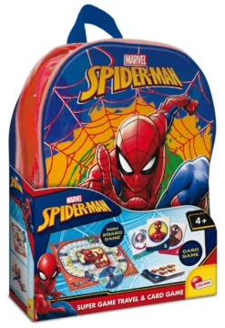 Zainetto Lisciani 110520 SPIDERMAN 2 in 1 Travel & Card con gicohi soc