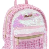 Zainetto Nice 19146 GIRABRILLA Tweed backpack Rosa