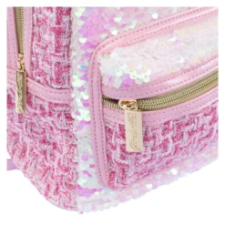 Zainetto Nice 19146 GIRABRILLA Tweed backpack Rosa
