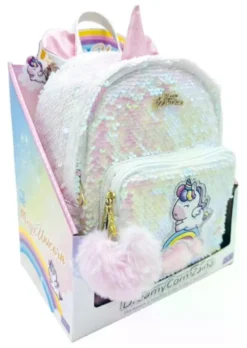 Zainetto Nice 16200 MAGIC UNICORN Dreamycor con paillettes